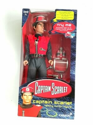 Vintage 2001 Vivid Toys ~ Captain Scarlet ~ CAPTAIN SCARLET ~ 12" Talking Doll
