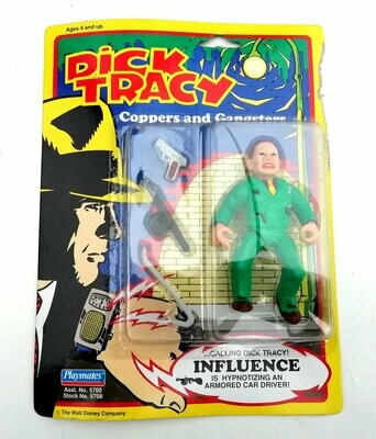 1990 Bandai / Playmates - Dick Tracy - INFLUENCE - 5" Action Figure - Carded MOC