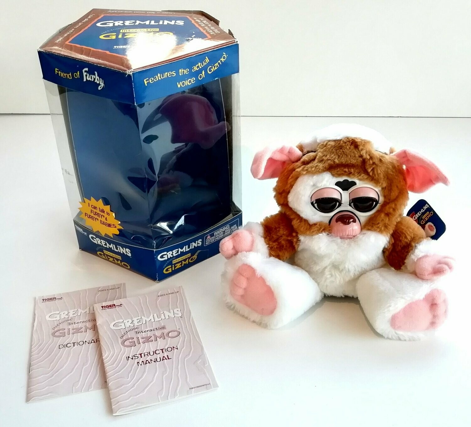 Vintage 1999 Tiger Electronics Ltd ~ GREMLINS GIZMO FURBY ~ Fully Working ~ Boxed