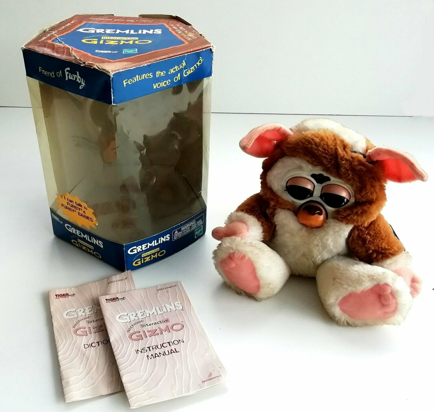 Vintage 1999 Tiger Electronics Ltd ~ GREMLINS GIZMO FURBY ~ Fully Working ~ Boxed