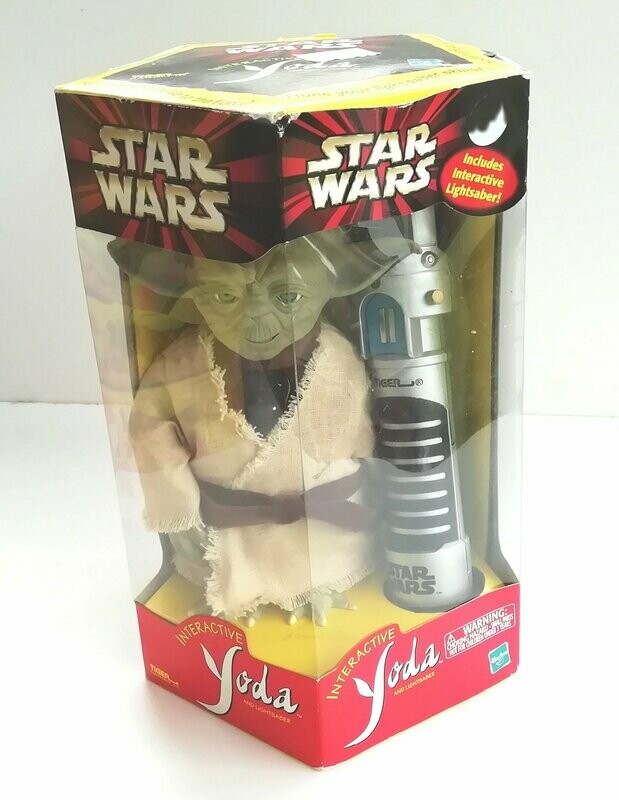 Vintage 2000 Tiger Electronics Ltd ~ INTERACTIVE YODA with Lightsabre (Furby) ~ NEW MISB