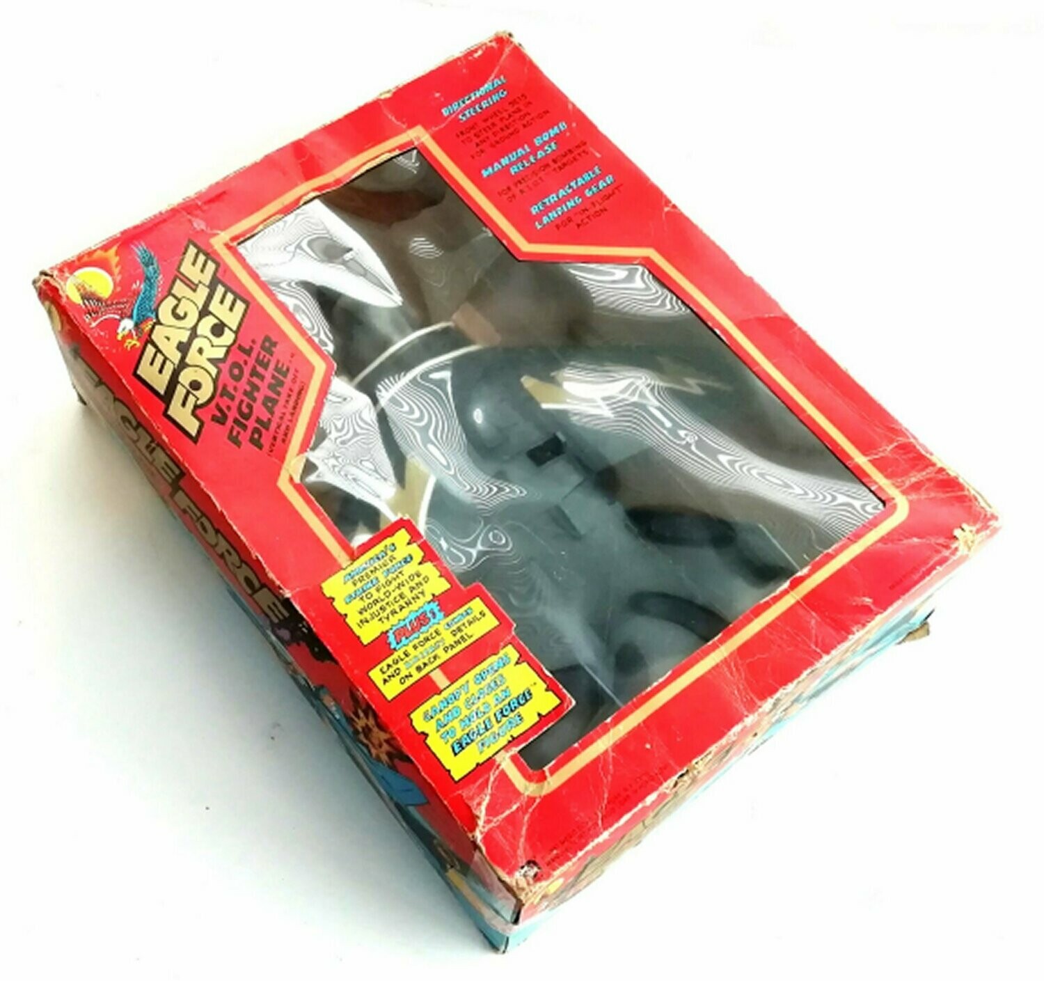 Vintage 1981 Mego Corp ~ Eagle Force ~ V.T.O.L. FIGHTER PLANE ~ Boxed