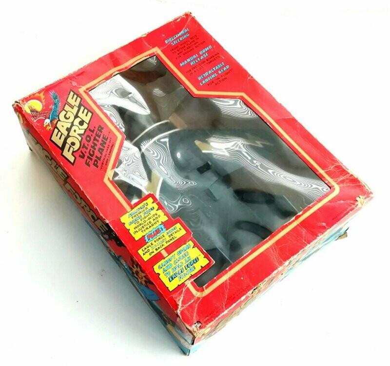 Vintage 1981 Mego Corp ~ Eagle Force ~ V.T.O.L. FIGHTER PLANE ~ Boxed