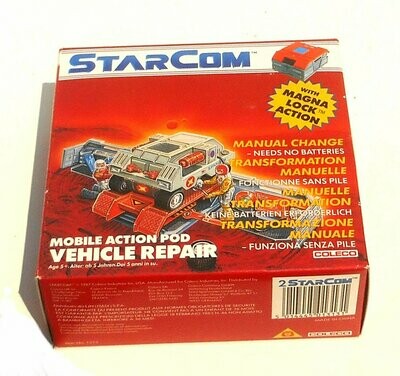1987 Coleco Ind Inc - Starcom ~ VEHICLE REPAIR Action Pod ~ Boxed