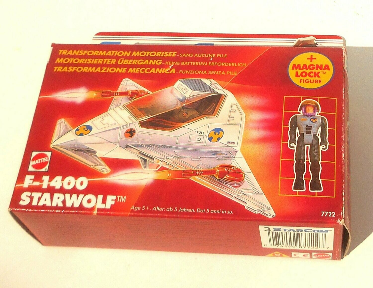 1990 Mattel Toys - Starcom ~ F-1400 STARWOLF Flexwing Astro Fighter ~ Boxed