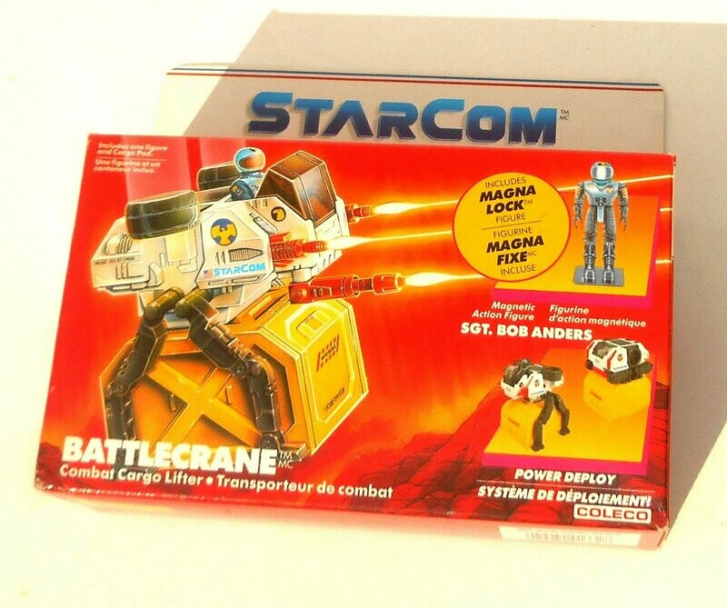 1986 Coleco Ind Inc - Starcom ~ BATTLECRANE Combat Cargo Lifter ~ Boxed