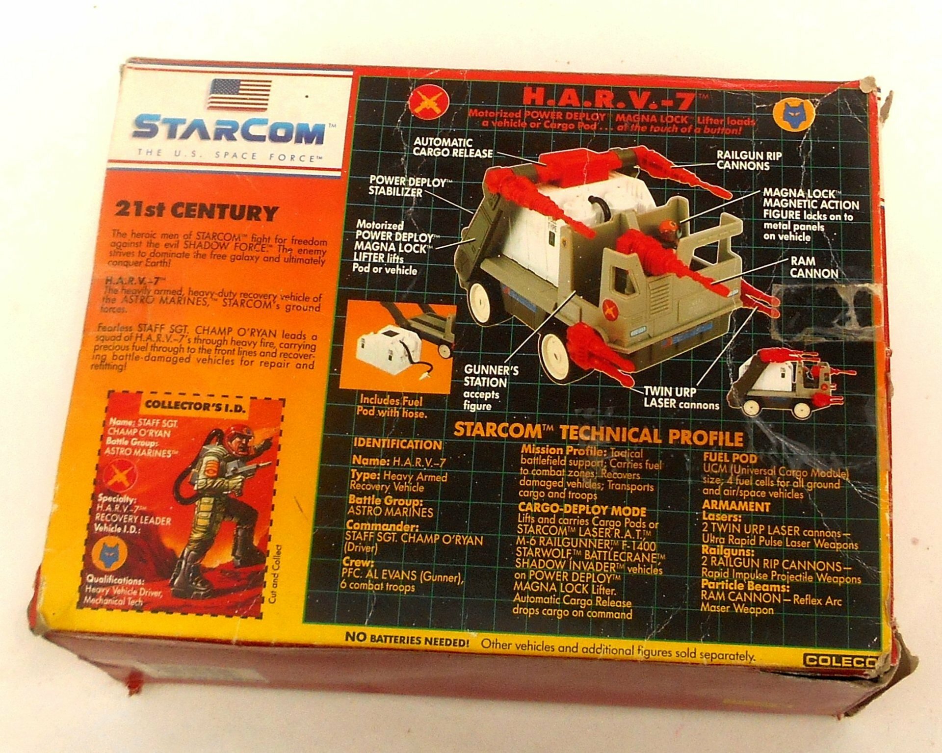 1987 Coleco Ind Inc - Starcom ~ H.A.R.V-7 Heavy Armed Recovery Vehicle ~ Boxed