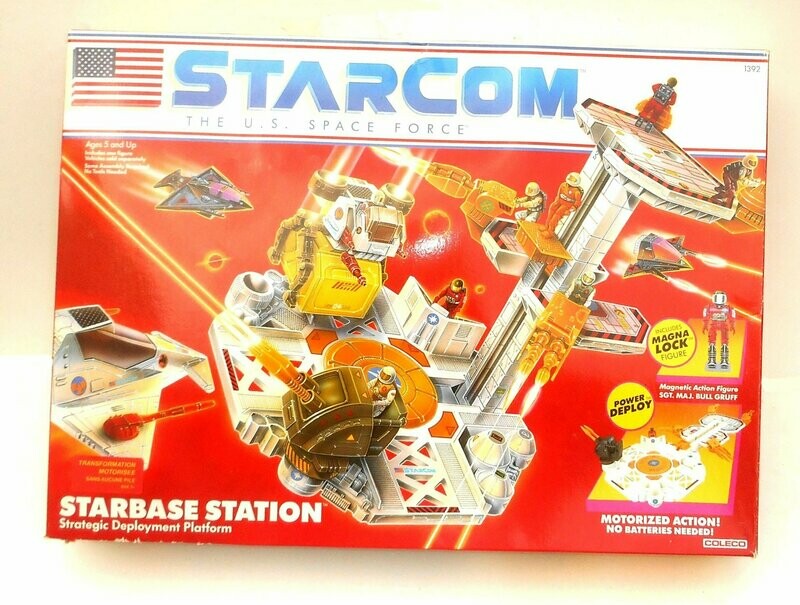1987 Coleco Ind Inc - Starcom ~ STARBASE STATION Strategic Deployment Platform ~ Boxed