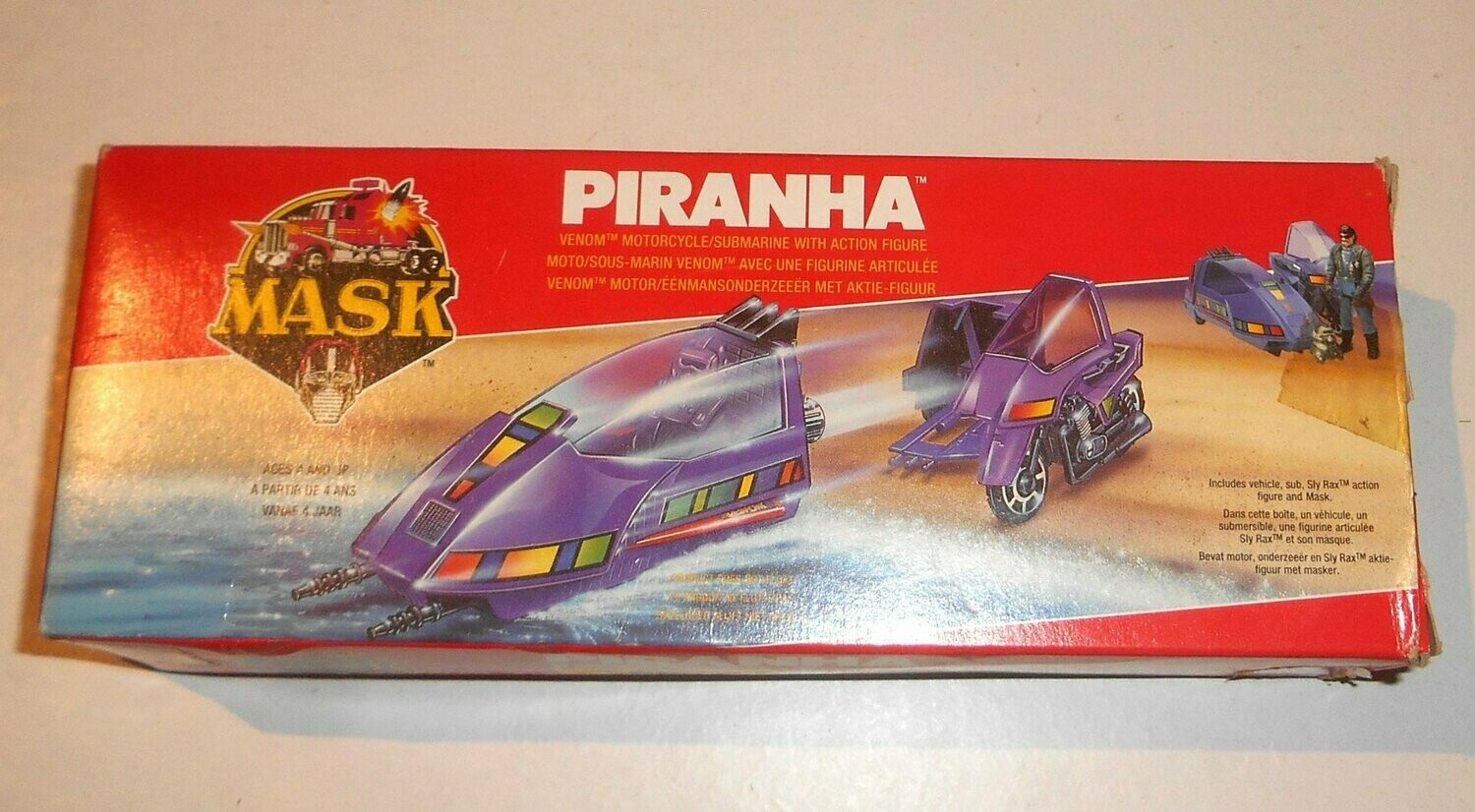 1986 Kenner Toys - M.A.S.K. Series 1 ~ PIRANHA ~ Boxed