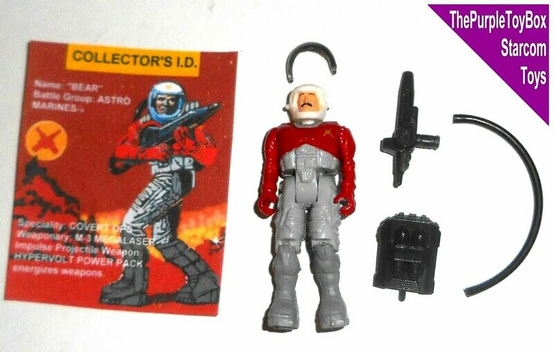 Vintage 1980's Starcom Toys ~ "BEAR" ~ Astro Marines ~ *CUSTOM FIGURE*