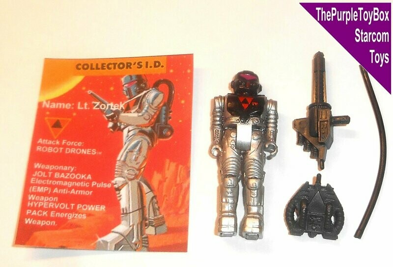 Vintage 1980's Starcom Toys ~ "LT. ZORTEK" ~ Robot Drones ~ *CUSTOM FIGURE*
