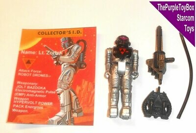 Vintage 1980's Starcom Toys ~ Vintage 1980's Starcom Toys ~ "LT. ZORTEK" ~ Robot Drones ~ *CUSTOM FIGURE*