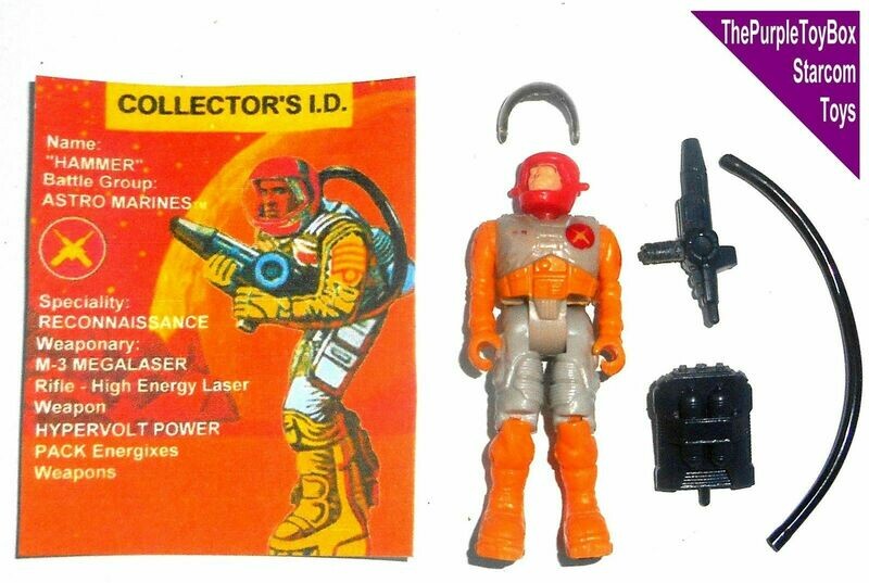 Vintage 1980's Starcom Toys ~ "HAMMER" Astro Marines *EUROPEAN EXCLUSIVE*