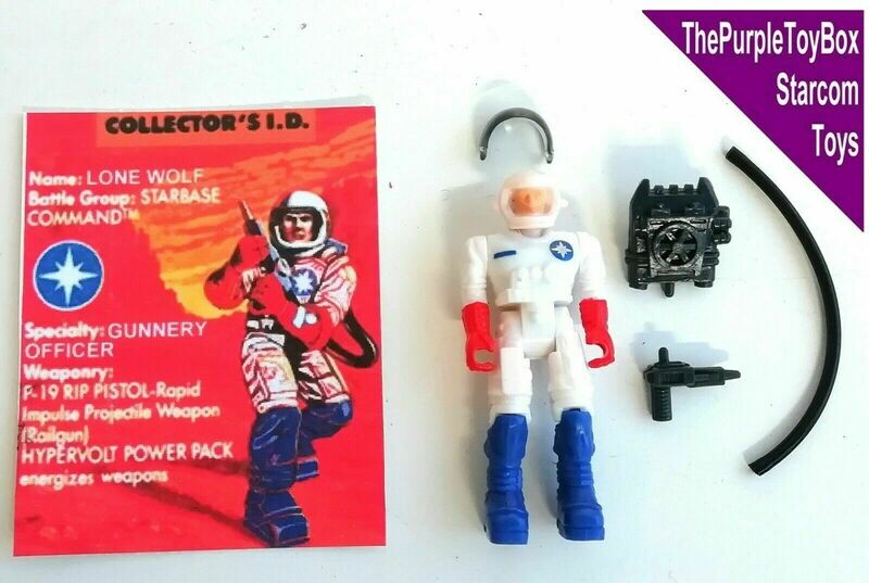 Vintage 1980's Starcom Toys ~ "LONE WOLF" Astro Marines *EUROPEAN EXCLUSIVE*