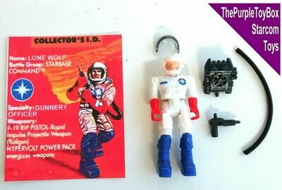 Vintage 1980's Starcom Toys ~ "LONE WOLF" Astro Marines *EUROPEAN EXCLUSIVE*