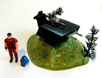 Vintage 1980's Playful Toys Argentina - M.A.S.K. ~ GUN TURRET ~ Kenner Re-paint