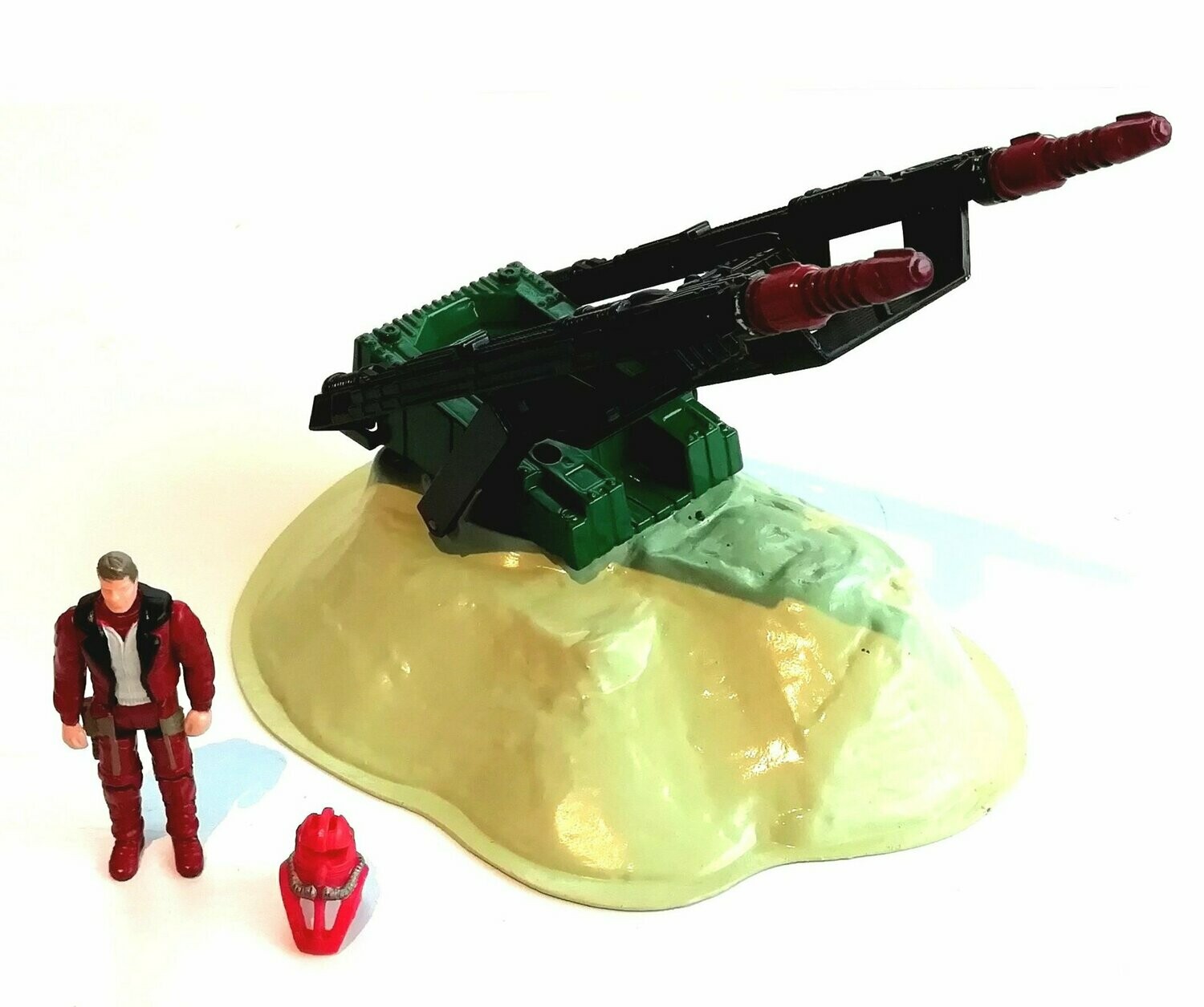 Vintage 1980's Playful Toys Argentina - M.A.S.K. ~ ARTILLERY TURRET ~ Kenner Re-paint