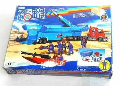 1989 Bluebird Toys - Zero Hour ~ ZB3 UAV PETROL TANKER & ASSAULT BOAT SET
