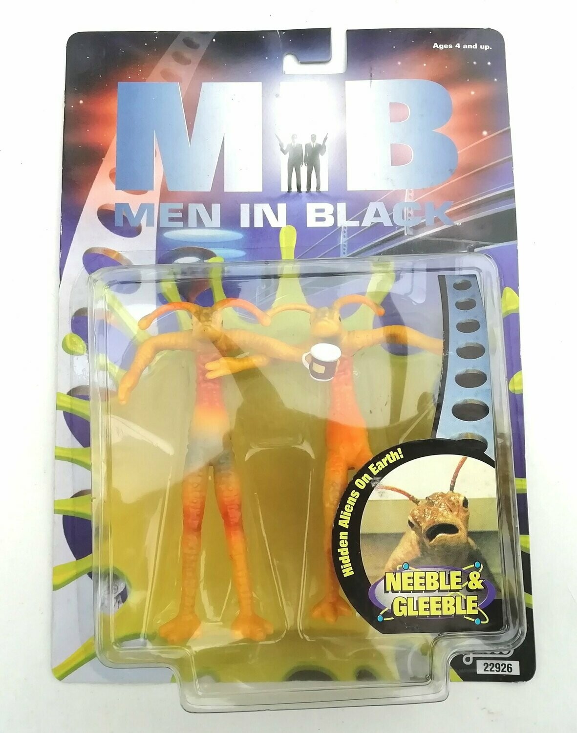 Vintage 1997 Galoob Toys - Men in Black - NEEBLE & GLEEBLE - Bendable Figure MOC