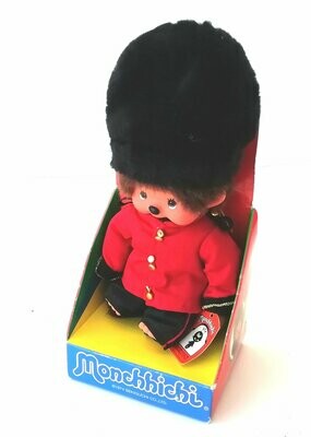 Vintage ©1974 Monchhichi Monkeys / Chic-a-boo ~ 7" SOLDIER MONKEY ~ Boxed
