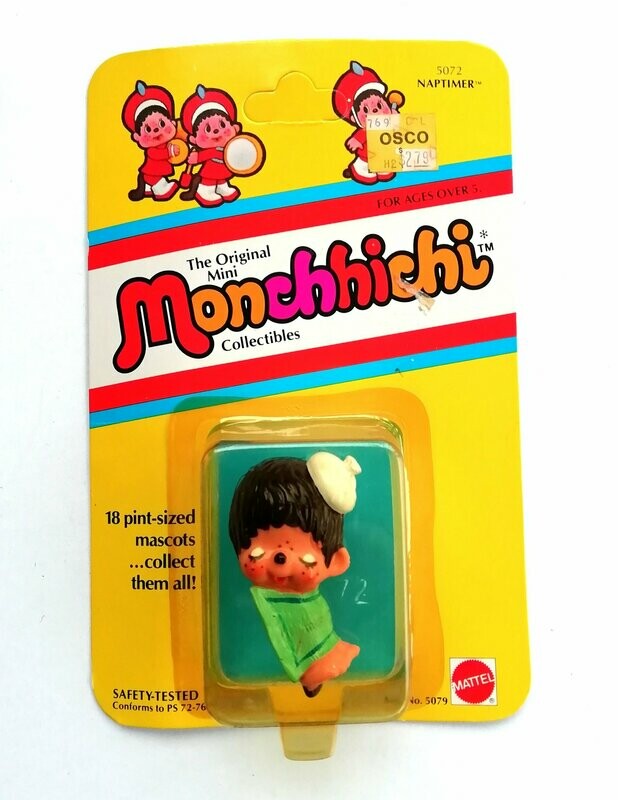 Vintage 1981 Monchhichi Monkeys / Chic-a-boo ~ 2" MINI FIGURES ~ Boxed