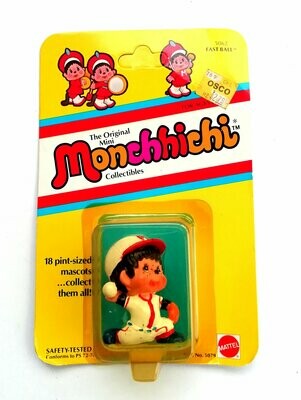 Vintage 1981 Monchhichi Monkeys / Chic-a-boo ~ 2" MINI FIGURES ~ Boxed