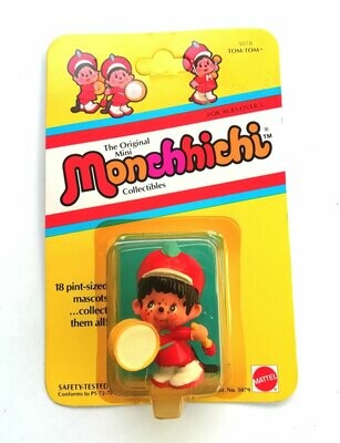 Vintage 1981 Monchhichi Monkeys / Chic-a-boo ~ 2" MINI FIGURES ~ Boxed