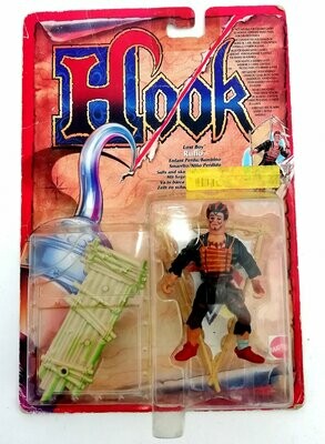 Vintage 1991 Mattel Toys - Hook ~ Peter Pan ~ RUFIO ~ New  on Card MOC