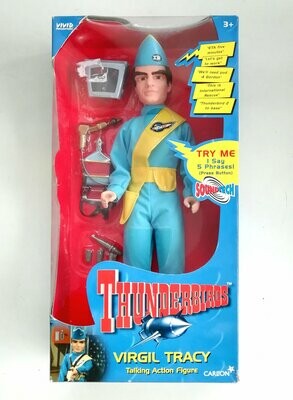 Vintage 1999 Vivid Toys ~ Thunderbirds ~ VIRGIL TRACY ~ 12" Talking Doll