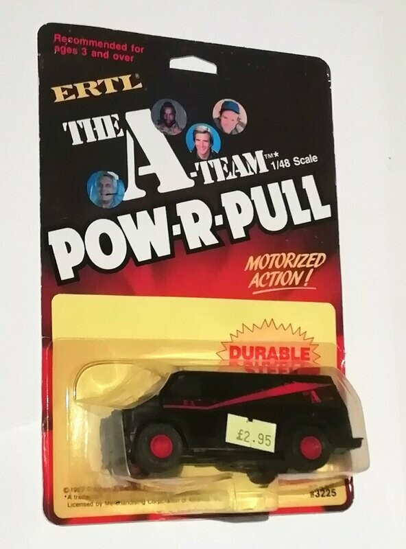 1983 ERTL 1/48th Diecasts Replica's ~ POW-R-PULL THE A TEAM VAN ~ New