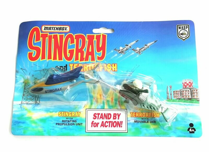 Vintage 1992 Matchbox Toys ~ Stingray ~ STINGRAY & TERRORFISH ~ Vehicles ~ New MOC