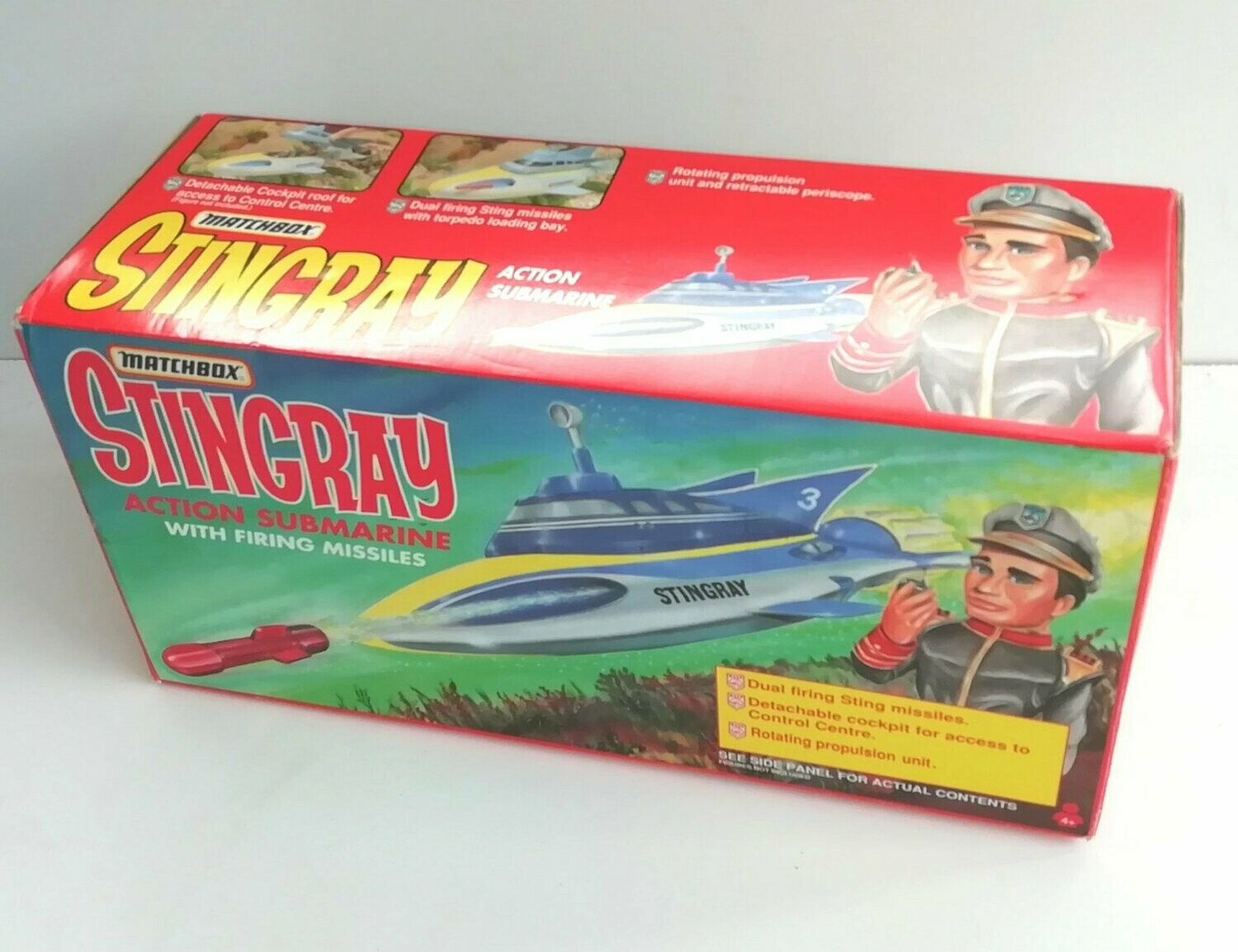 Vintage 1993 Matchbox Toys ~ Stingray ~ STINGRAY ACTION SUBMARINE ~ New MOC MIB