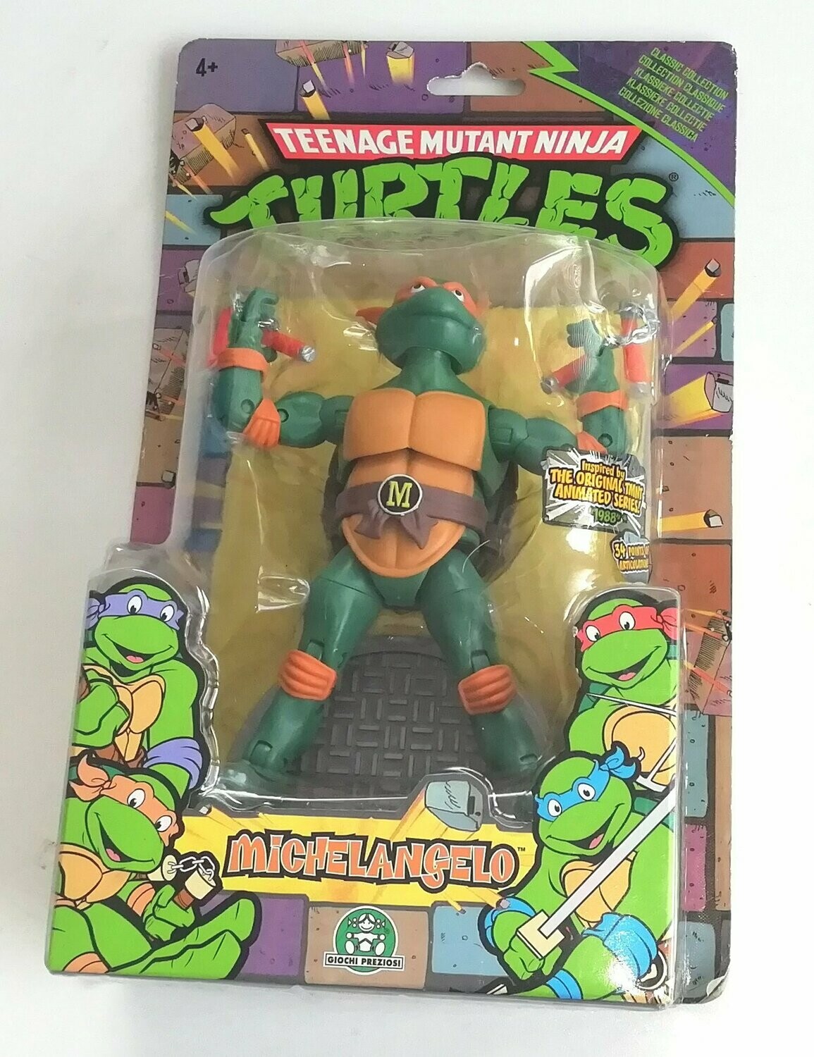 Modern 2015 Playmates Toys ~ TMNT 6" Figures ~ MICHELANGELO ~ New MOC MIB