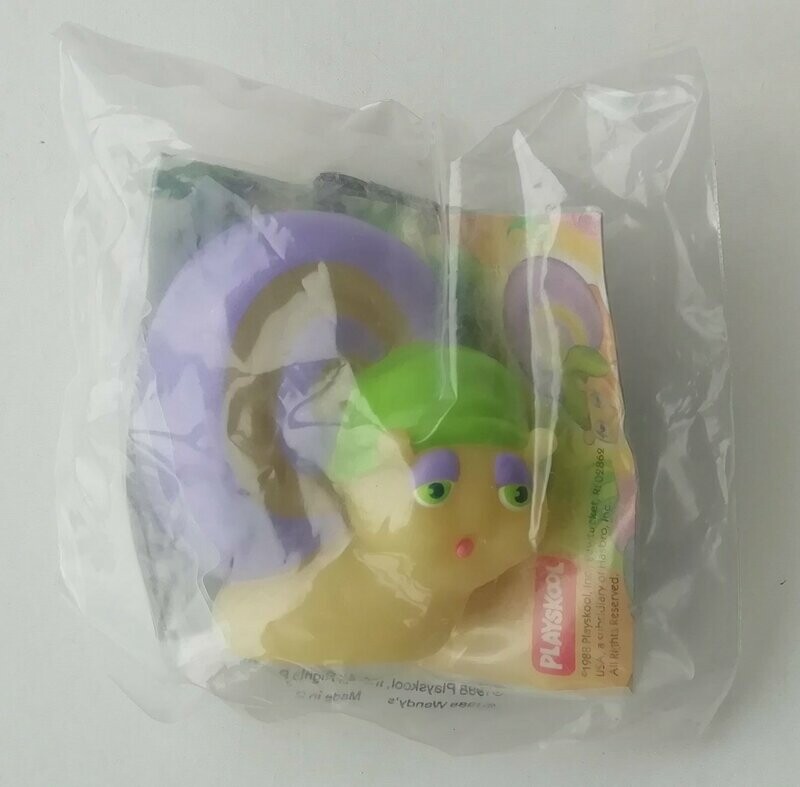 1988 Hasbro / Playskool ~ Glo Friends ~ GLO SNAIL ~ Wendy's