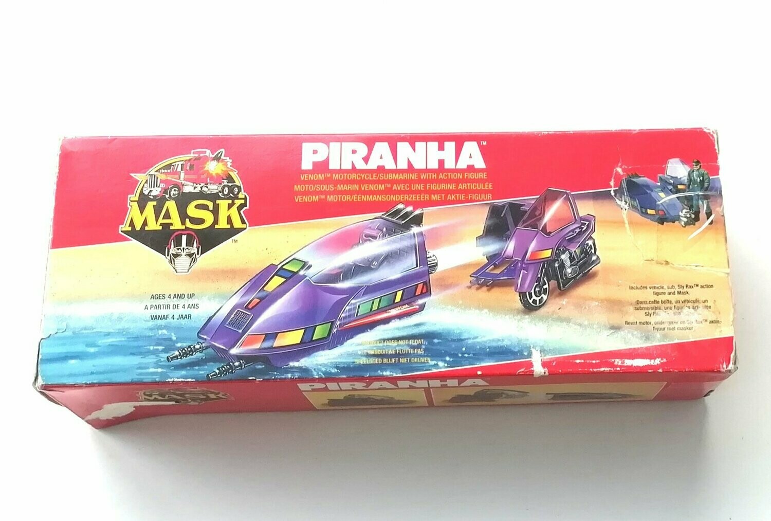 1986 Kenner Toys - M.A.S.K. Series 1 ~ PIRANHA ~ Boxed
