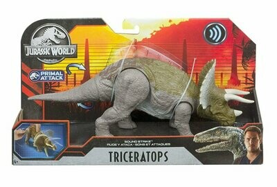 Jurassic World ~ Primal Attack ~ TRICERATOPS ~ 2019 Mattel Toys
