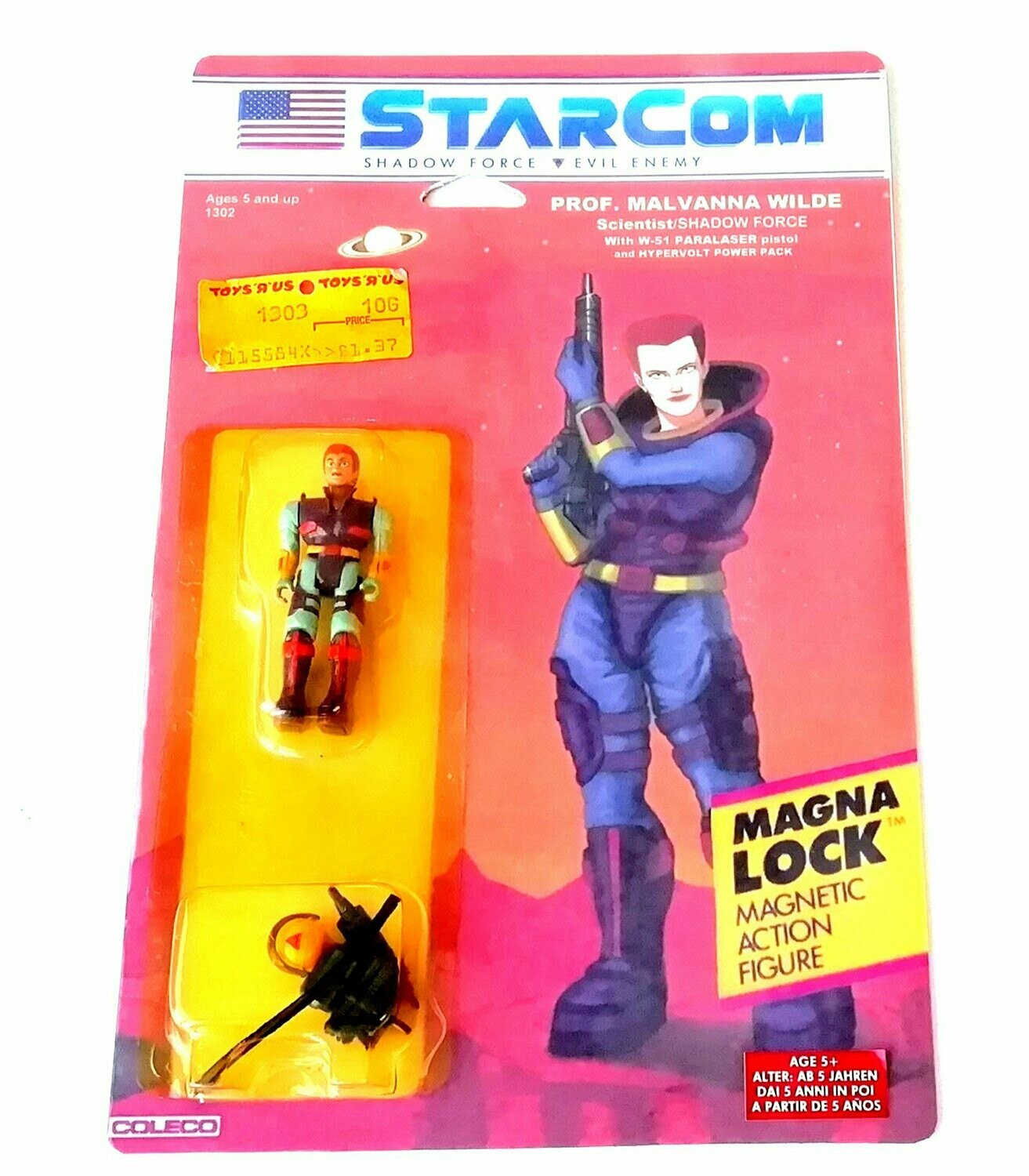 1980's Coleco Toys - Starcom ~ PROF. MALVANNA WILDE ~ Carded *Custom Figure*