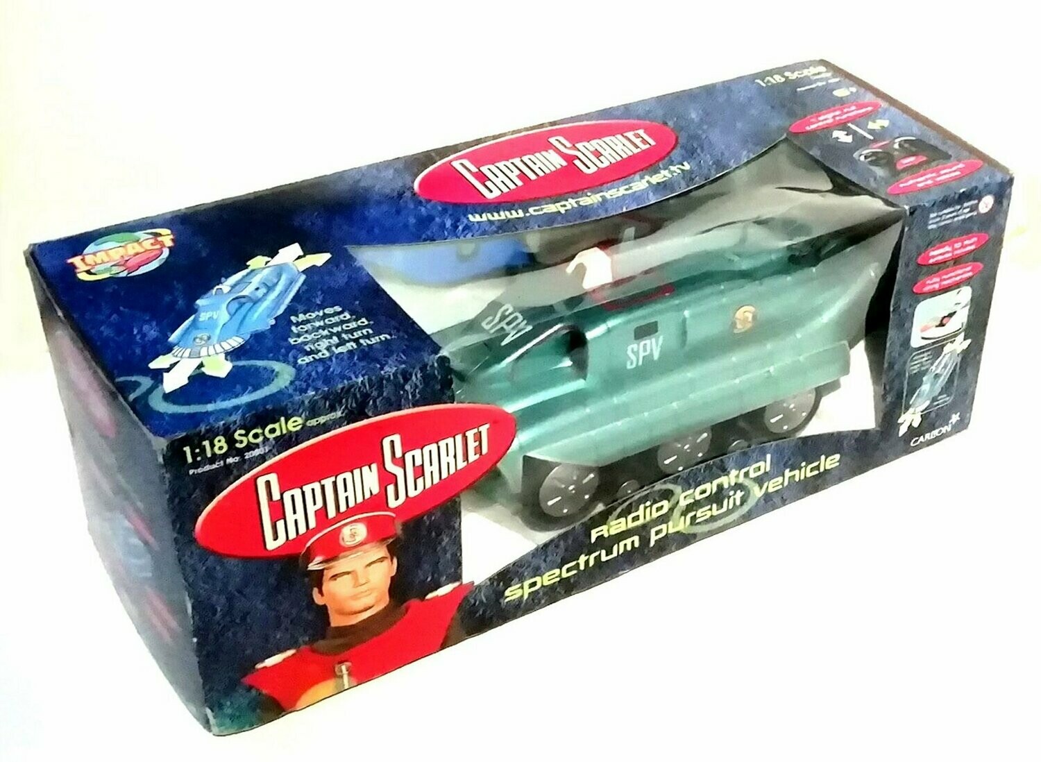 2001 Carlton Int Toys ~ Captain Scarlet ~ RADIO CONTROLLED S.P.V. ~ New with Tags