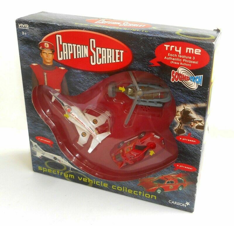 2001 Carlton Int Toys ~ Captain Scarlet ~ SPECTRUM VEHICLE COLLECTION ~ New in Box