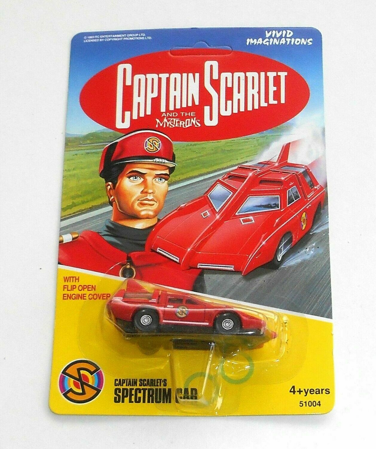1993 Vivid Imaginations ~ Captain Scarlet - SPECTRUM CAR - Diecast Vehicle ~ New