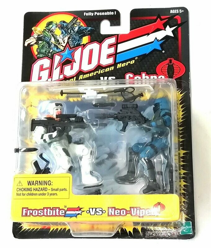 G.I. Joe FROSTBITE vs' NEO VIPER 2001 Hasbro Toys ~ New on Card