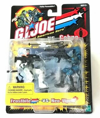 G.I. Joe FROSTBITE vs' NEO VIPER 2001 Hasbro Toys ~ New on Card