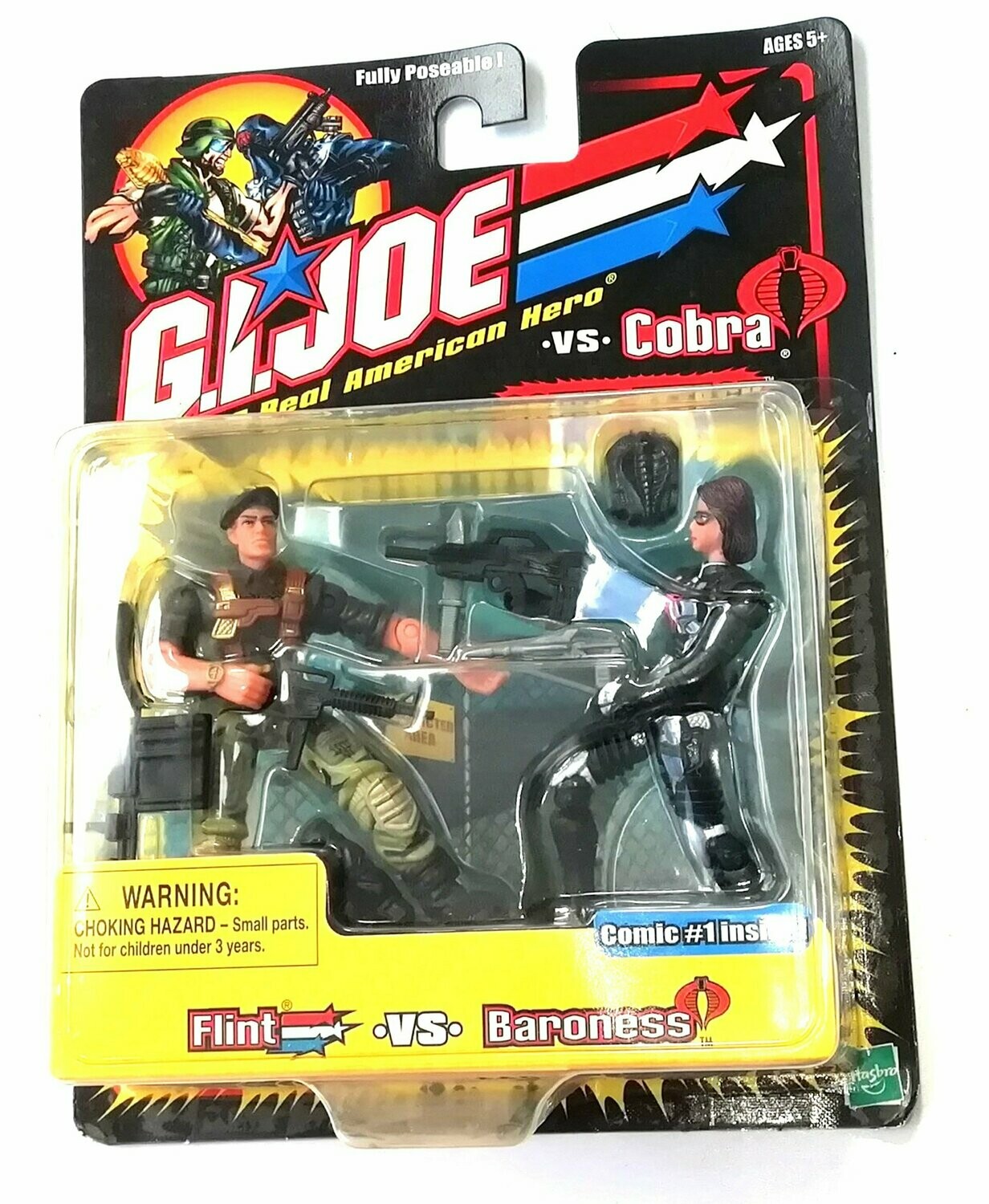 G.I. Joe FLINT vs' BARONESS 2002 Hasbro Toys ~ New on Card