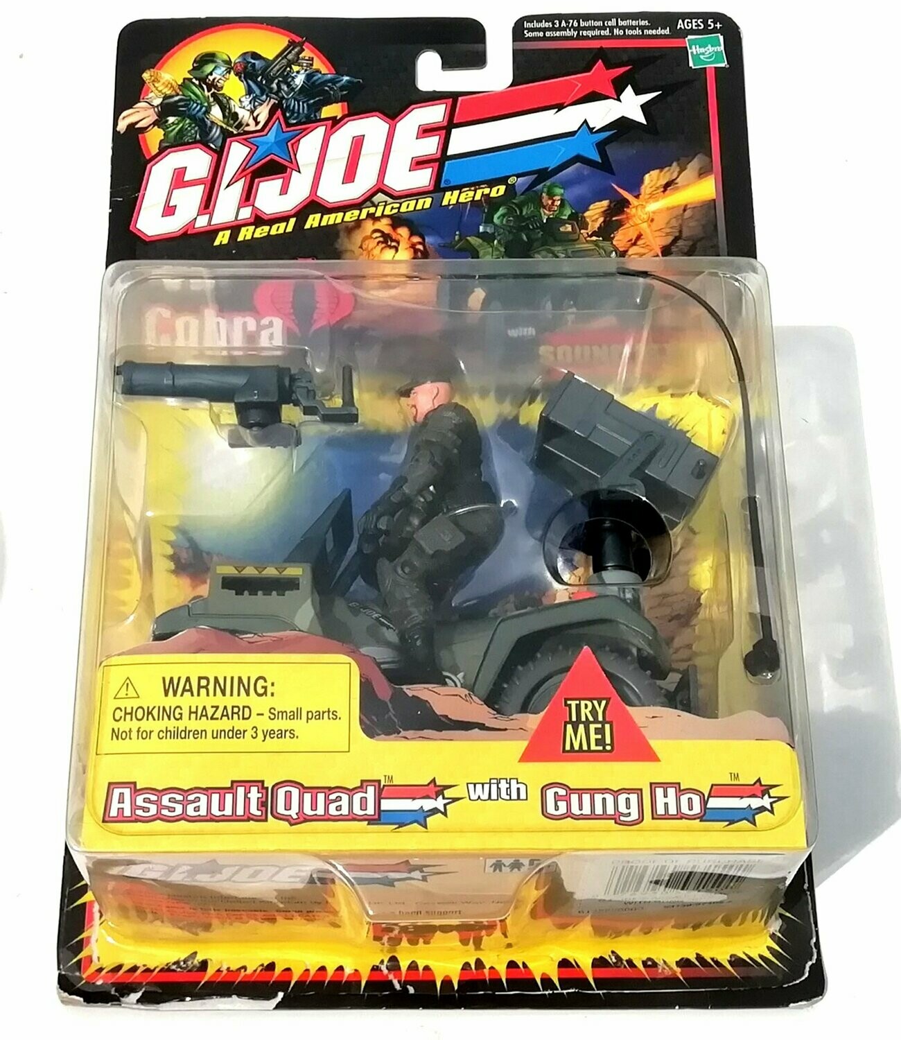 G.I. Joe ASSAULT QUAD with GUNG HO 2002 Hasbro Toys ~ New on Card