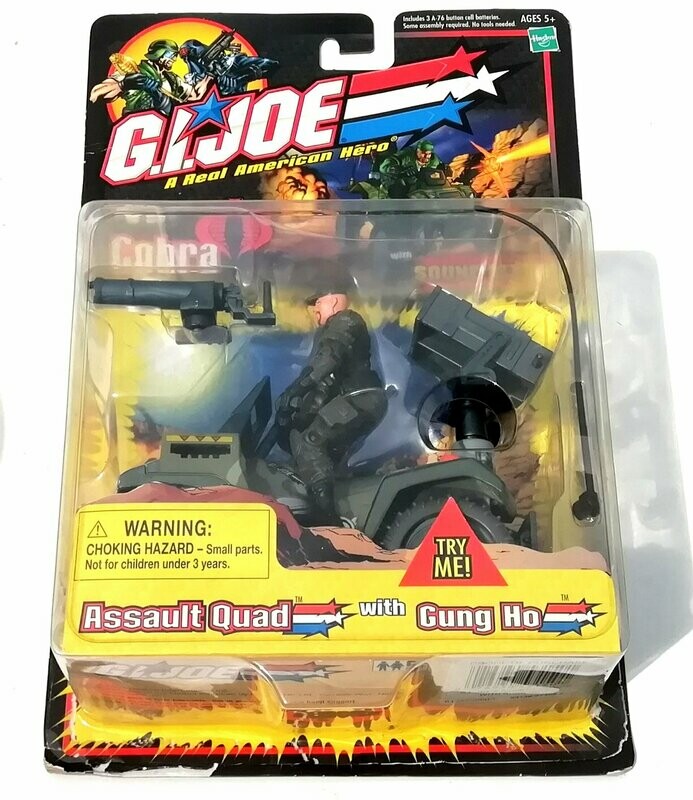 G.I. Joe ASSAULT QUAD with GUNG HO 2002 Hasbro Toys ~ New on Card
