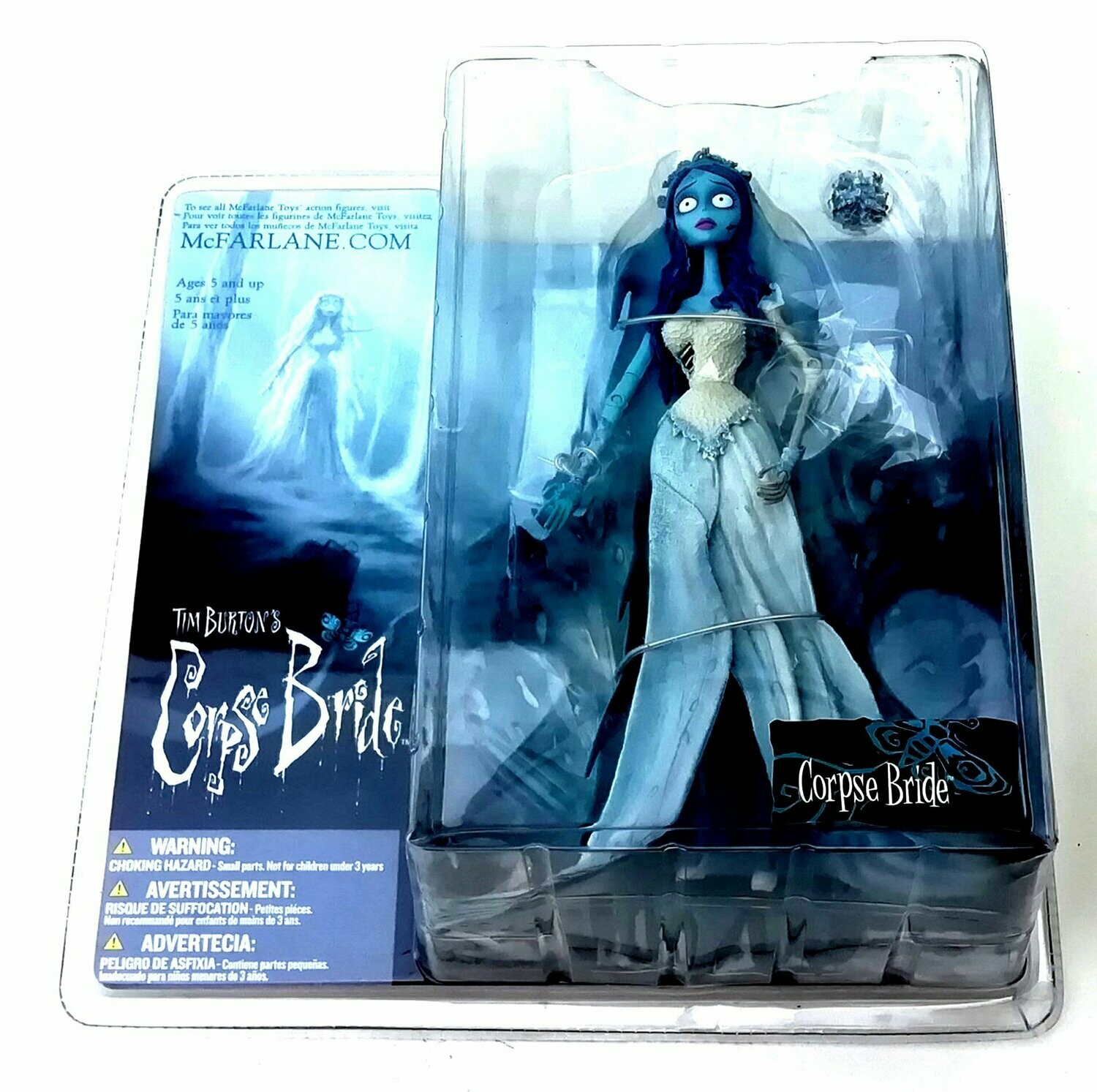 2005 McFarlane Toys ~ Tim Burton ~ THE CORPSE BRIDE ~ 7" Action Figure ~ MOC