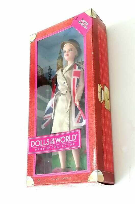 2012 Barbie Collector Edition ~ Pink Label ~ UNITED KINGDOM ~ Dolls World ~ MIB