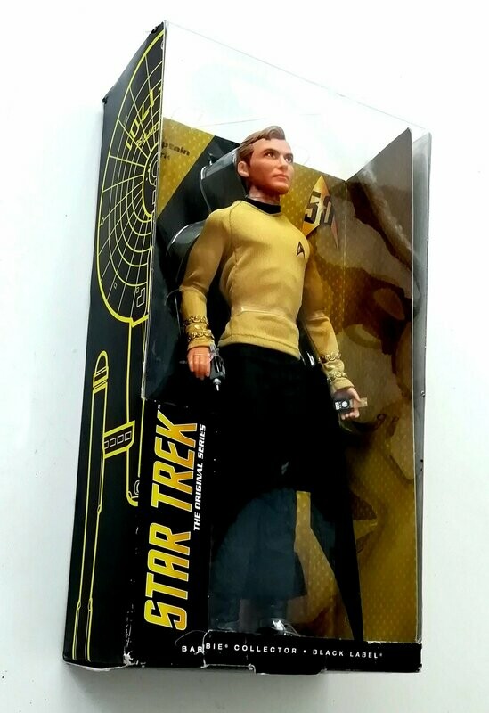 2016 Barbie Collector Edition ~ Black Label ~ CAPTAIN KIRK ~ Star Trek ~ MIB