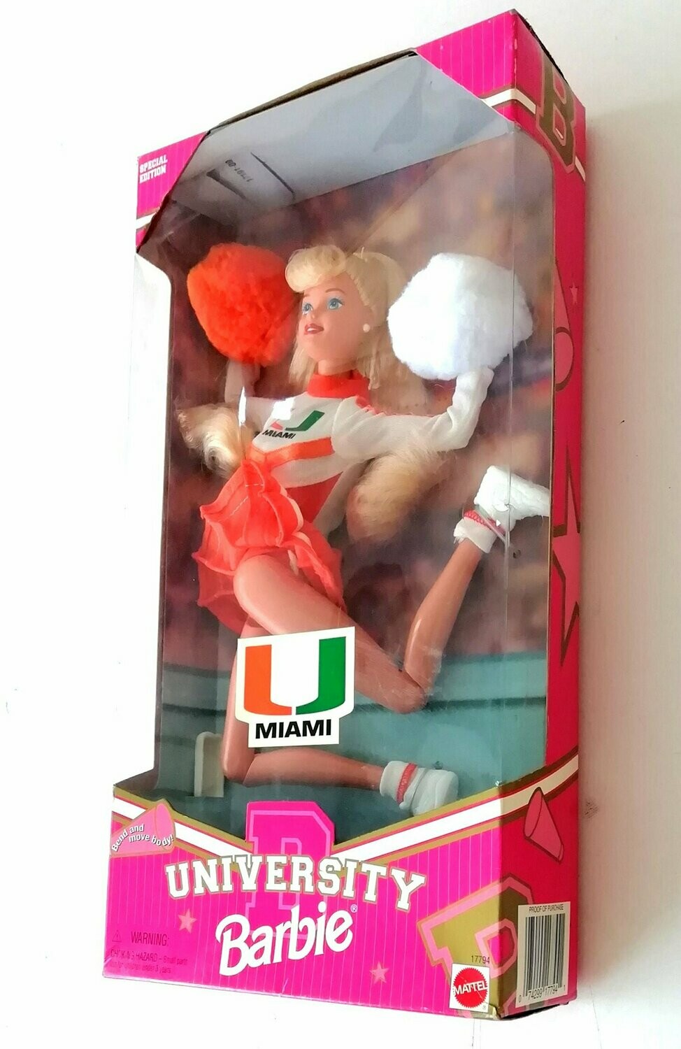1996 Barbie Dolls ~ MIAMI UNIVERSITY BARBIE ~ Boxed Doll ~ MIB