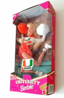 1996 Barbie Dolls ~ MIAMI UNIVERSITY BARBIE ~ Boxed Doll ~ MIB